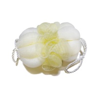 Ceinture de bain longue en maille de polyéthylène colorée de bonne qualité, coussin de douche éponge de bain