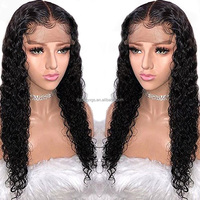 HL07 13x4 perruque Lace Front Wig Remy cheveux humains, 10A Grade longue femmes indiennes 10A 150% 12 pouces-28 pouces Body Wave Fo noir 1 pièce