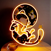 Anime Led Neon burcu Logo işareti özel mutfak mağaza parti duvar işık araba logosu parlak ışık işareti garaj adam mağara duvar dekorasyon