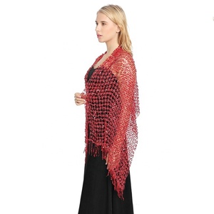 MIO Women Glittering Scarf Mesh Sequin Party <strong>Wedding</strong> Evening <strong>Shawl</strong> <strong>Wrap</strong> for Elegant Women Lady - Product Image 3