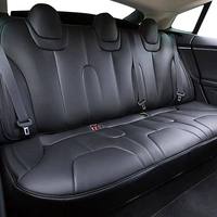 Sarung Jok Mobil Custom Full Set untuk Tesla Model S 2014-2019 Anti Air Semua Musim Kulit Imitasi Nappa Mewah Garansi 1 Tahun