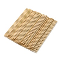 Bâtonnets en bambou jetables pour barbecue, grillades, fêtes, pique-niques et utilisation en extérieur