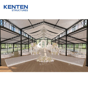 KENTEN屋外ベンダー20x30 20x40 25x50アーチテント400人大パーティーヘビーデューティーロングテント販売イベント400平方メートル - Product Image 6