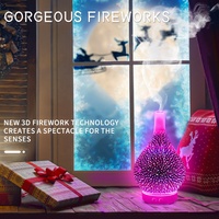 Cible coréenne Arômes Eau Parfum Rafraîchisseur d'air Machine Verre Aroma Diffuseur électrique Parfum enfichable Huile essentielle éclairée 3D