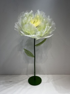 Décoration de mariage, <span class=keywords><strong>fleurs</strong></span> <span class=keywords><strong>géantes</strong></span> automatiques qui s'ouvrent et se ferment, grandes <span class=keywords><strong>fleurs</strong></span> mobiles, lumières de décoration de mariage, décoration de fête de Noël - Product Image 3