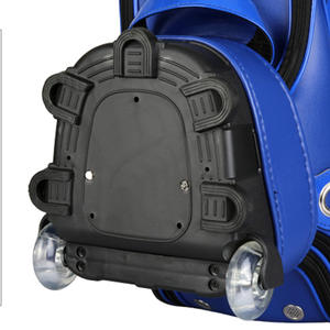 Sac <span class=keywords><strong>de</strong></span> <span class=keywords><strong>golf</strong></span> portable en PU pour hommes et femmes avec <span class=keywords><strong>chariot</strong></span> à poulie <span class=keywords><strong>de</strong></span> remorqueur pour voyage et stockage en club - Product Image 3
