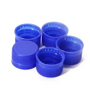 Tapa de plástico para botellas de mascotas, CSD/ PCO, 28mm, Color azul