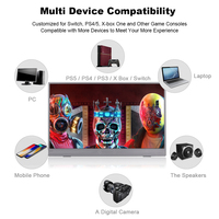 15.6 pouces FHD 1080P IPS écran double haut-parleurs type-c HD Mini moniteur Portable pour ordinateur portable PC téléphone commutateur PS5