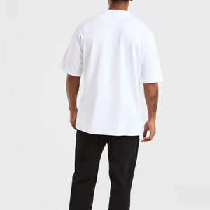 Men's Oversized Custom High Quality 100% Cotton Breathable Casual Summer Long Solid Blank <b>Canvas</b> <b>Plain</b> Dyed T-Shirts - Product Image 6