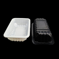 Boîtes d'emballage rectangulaires personnalisées en PP de qualité alimentaire pour tranches de bœuf, saucisses et poissons frais, avec couvercle