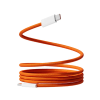 Kabel Pengisi Daya Ponsel Tipe C 60W USB C Berbahan Nilon Kepang untuk iPhone 17 Pro Max 16 15