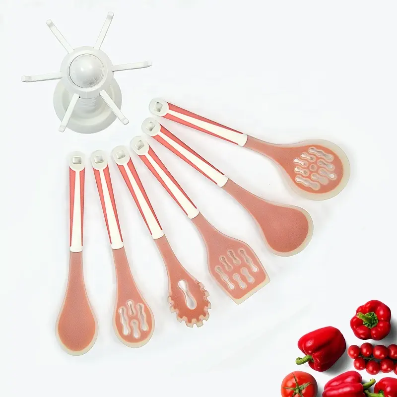 Nuovo Set di utensili da cucina in Silicone da 6 pezzi di alta qualità con manico in PP TPR