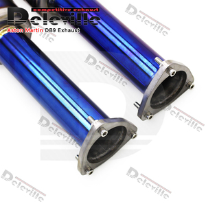 YK Titanium Catback for Aston Martin DB9 V12 6.0L 2004-2017 Tuning Sound <strong>Resonator</strong> Midpipe Valve Muffler Exhaust With <strong>Controller</strong> - Product Image 2