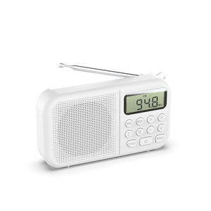 Récepteur radio FM portable haute sensibilité Haut-parleur intégré à affichage numérique | Fonctionne sur batterie 2 cellules AA | Compact et facile à utiliser - Product Image 2