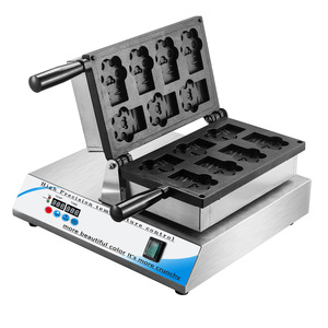 Commerciële Dieren Kattenpootvormige Wafelmaker Machine Tijgerhond Beer Kattenklauwvormige Wafelijzer - Product Image 4