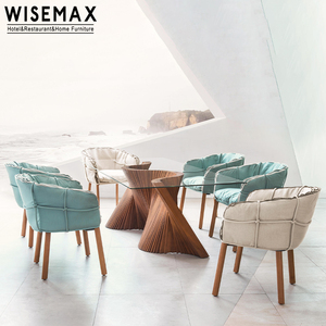 MUEBLES WISEMAX, muebles <span class=keywords><strong>de</strong></span> <span class=keywords><strong>comedor</strong></span> modernos, mesa <span class=keywords><strong>de</strong></span> <span class=keywords><strong>comedor</strong></span> <span class=keywords><strong>rectangular</strong></span> <span class=keywords><strong>de</strong></span> <span class=keywords><strong>vidrio</strong></span> templado, patas <span class=keywords><strong>de</strong></span> madera para restaurante, sala <span class=keywords><strong>de</strong></span> estar - Product Image 3