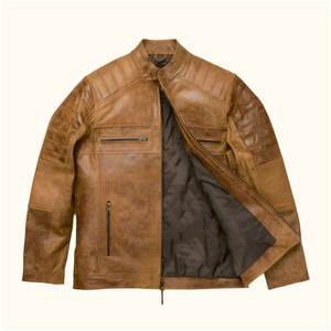 Blouson en cuir de moto de course haut de gamme, coupe-vent, imperméable, hiver, homme, grande taille, confortable, prix bas, vente chaude - Product Image 1