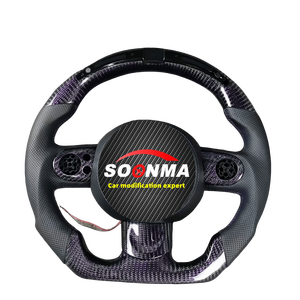 Volante de Fibra de Carbono Personalizado de Alta Calidad para <span class=keywords><strong>BMW</strong></span> <span class=keywords><strong>Mini</strong></span> R56 R55 JCW <span class=keywords><strong>R50</strong></span> R57 R57 - Product Image 6