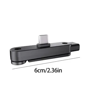Soporte Plegable Multiángulo 2 en 1, Adaptador de Carga Rápida Tipo-C, Conector de Carga Rápida Portátil, Adaptador Tipo-C para Teléfonos - Product Image 2