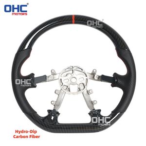 Volant en fibre de carbone véritable pour Chevrolet <span class=keywords><strong>Corvette</strong></span> <span class=keywords><strong>C5</strong></span> 1997-2004 <span class=keywords><strong>Z06</strong></span>, hydro-dip, entrepôt américain - Product Image 5