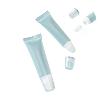 Logo personnalisé Mini Tube de brillant à lèvres en plastique souple à presser Capuchon de 5ml 8ml 10ml 15ml 20ml Tubes de rouge à lèvres et de crème cosmétiques transparents vides