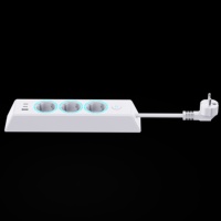 Nouvelle multiprise créative PD 25W Type C USB avec interrupteur et anneau lumineux, s'allume à l'insertion de la prise, norme KC EU 16A