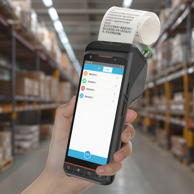 Logistics PDAs Device Honeywell 1D 2D Reader Mobile POS Terminal Rugged Handheld Barcode Scanner Android 13 PDA Printer 58mm