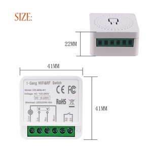 Interrupteur intelligent Wi-Fi Tuya DIY 16A 433Mhz DC 15-250 AC100-250V, automatisation domestique, mini-<span class=keywords><strong>relais</strong></span> pour Alexa - Product Image 6