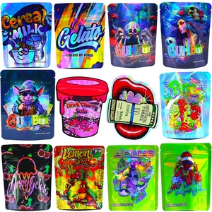 Bolsas de Mylar con Cierre Zip, Bolsas de Aluminio de 3.5 con Cierre Hermético, Impresión Personalizada, a Prueba de Olores, Reutilizables, para Productos de Cannabis, Venta al Por Mayor - Product Image 2