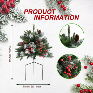 Árbol de Navidad Artificial de Primera Calidad para Camino de Entrada, Personalizado para Decoración de Entrada, Porche, Patio, Jardín y <span class=keywords><strong>Puerta</strong></span> Principal - Product Image 2