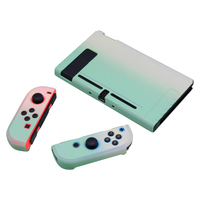 Étui de protection en matériau PC durable à dégradé de couleurs, protection complète pour la manette de jeu Nintendo Switch