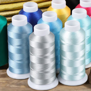 ด้ายเย็บปักถักร้อย120D ผ้ายืดโพลีเอสเตอร์100% ทนทานปรับแต่งได้สำหรับเครื่องเย็บปักถักร้อย - Product Image 3