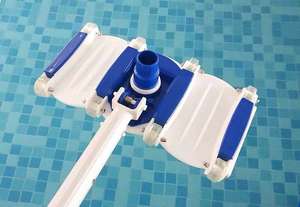 Aspirador de cabeza de vacío de piscina de 14 "con ruedas para limpieza de fondo de piscina - Product Image 3