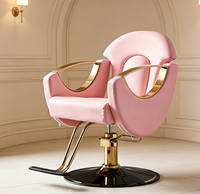 Chaise de barbier élégante à dossier creux, best-seller, pour salon de coiffure