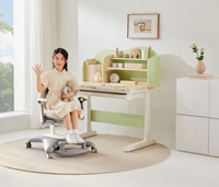 Chaise d'apprentissage ergonomique moderne en plastique anti-basculement pour enfants, multi-positions, gain de place, vente en gros