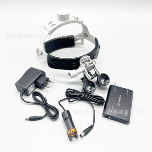 Adjustable Led Dental Surgical Headlamp With Headband Magnifier 2.5x 3.5x For Dental Use - Product Image 2