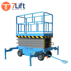 Plateforme élévatrice hydraulique mobile 15 m, élévateur à ciseaux électrique pour une seule personne, élévateur manuel pliable de 60 pieds, petite plateforme élévatrice de 8 mètres - Product Image 6
