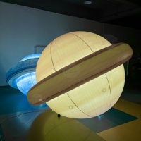 Grande boule gonflable géante personnalisée de planète de lumière de LED ballon gonflable partie extérieure