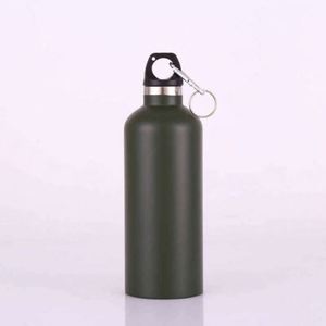 Stainless Steel Vacuum Insulated Water Bottle Double Wall Thermal <b>Flask</b> With Carabiner For Outdoor Camping Travel - Product Image 3
