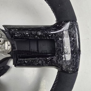 Vente directe d'usine, vente en gros, volant de voiture en fibre de carbone forgée Alcantara LED pour Ford Mustang - Product Image 4