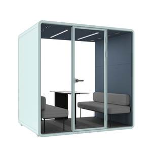 ห้องประชุมเก็บเสียงแบบอะคูสติกสำหรับ 4 คน พร้อมระบบลดเสียงรบกวน ไฟ LED และระบบระบายอากาศ - Product Image 4