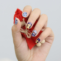 Autocollants pour ongles à la mode, très vendus, 16 motifs, style Halloween, enveloppes pour ongles