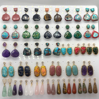 Perhiasan Batu Alam Grosir Liontin Batu Imperial Anting-anting Perhiasan Wanita Mewah Dengan Gaya Etnik Elegan.