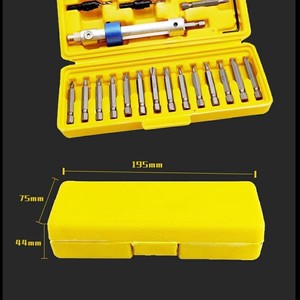20Pc Countersunk Drill <b>Bit</b> Converter Electric <b>Screwdriver</b> Conversion Kit Hardware Tools Manual Carbon Steel Diy <b>Set</b> - Product Image 3