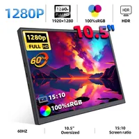 Moniteur portable IPS 10,5 pouces 1280P 100% sRGB 15:10 à faible lumière bleue pour PS4/5 Switch Téléphone portable PC Ordinateur portable