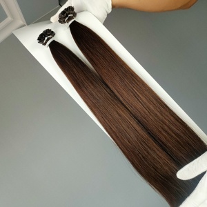 Factory Wholesale I Tip U K Flat Tip 100% Raw Human Hair Extensions Cuticle Aligned 22" 24" I-tip Hair Keratin Hair Extensions - Product Image 5