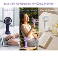 Mini ventilateur portable avec logo personnalisé, batterie rechargeable, motif personnalisé pour cadeau promotionnel, ensemble de cadeaux, événements festifs