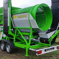 Trommel de compostage mobile et fixe 30-50 TPH – Machine rotative de criblage de terre pour engrais organique