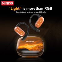 Écouteurs sportifs sans fil MINISO MS185 - Glowing Sand HiFi BT5.4 avec réduction de bruit ENC, écouteurs OWS résistants à l'eau IPX5