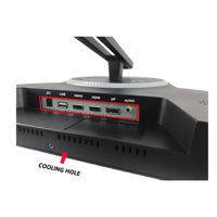 Moniteur de jeu incurvé OSCY 27 pouces IPS 165Hz 2ms Résolution 4K Design fin LED Luminosité 360 nits avec garantie d'un an